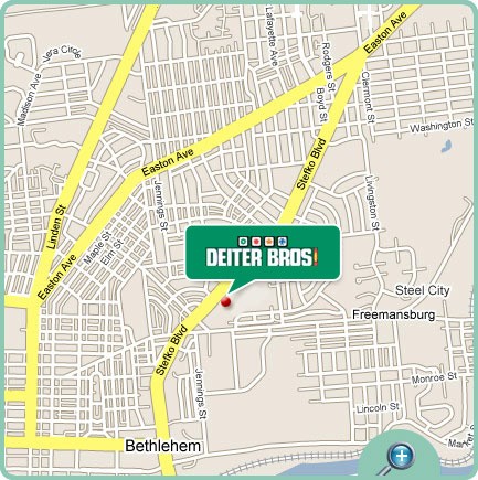 Map to Deiter Bros.